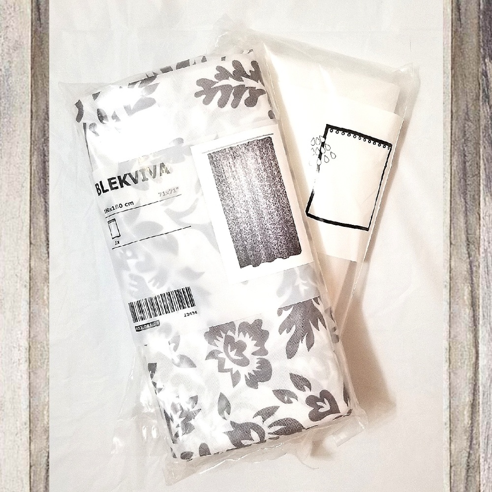IKEA Shower Curtain + Shower Curtain Liner